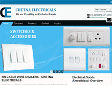 Tablet Screenshot of chetnaelectricals.com